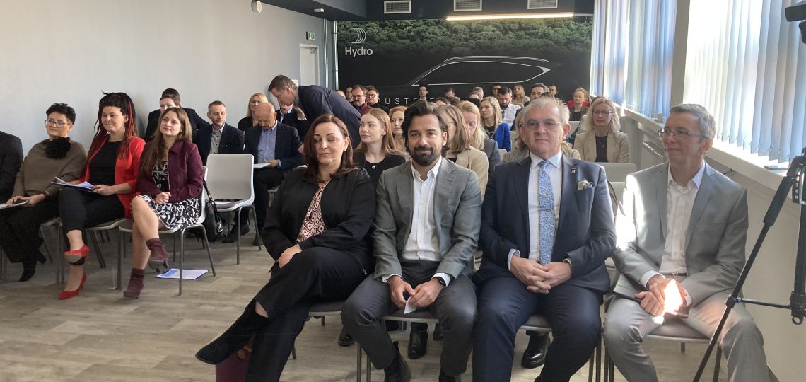 From right: Assoc. Prof. Karol Klimczak, Prof. Krzysztof Jóźwik; Mateusz Sipa; and Agnieszka Chudzik, photo: editorial team