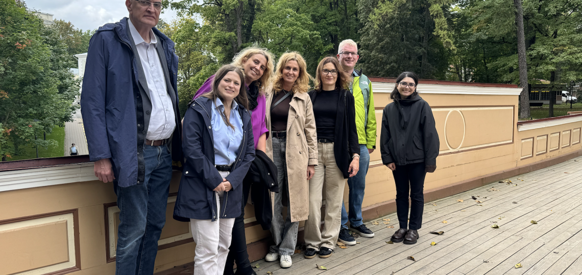 From the left: prof. Nenad Zrnic (University of Belgrade), Anna Beitane (University of Tartu), prof. PŁ Dorota Piotrowska, Justyna Kopańska, Małgorzata Jarczyńska (PŁ), Dr. Shane O’Sullivan (Technological University of the Shannon), Aysel Muradova (ACEEU) 