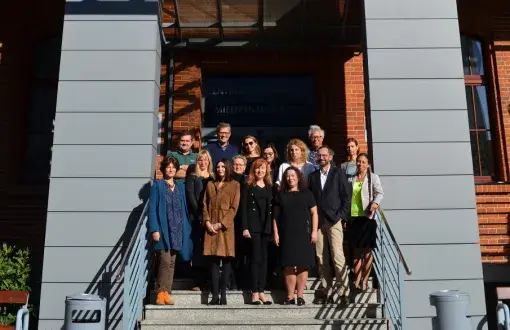 Masters of didactics in front of the IFE building