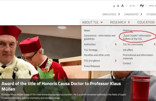 Here you can find articles from the ŻU 