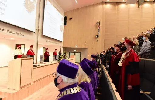 The inauguration of the academic year took place for the first time in the new auditorium of prof. Tadeusz Paryjczak in the Alchemium building