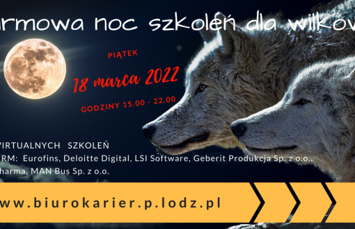 Grafika do wydarzenia Firmowa Noc Wilków na PŁ