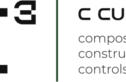 logo projektu C3 - czarny napis na białym tle.