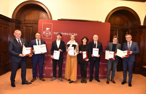 Rektor, prof. Krzysztof Jóźwik i prorektor ds. nauki, prof. Łukasz Albrecht spotkali się (3.11) z koordynatorami nowych, międzynarodowych projektów badawczych realizowanych w PŁ, fot. Jacek Szabela