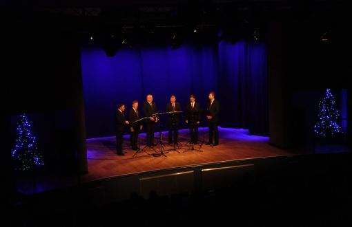 Artyści podczas 677. koncertu z cyklu "Muzyka na Politechnice"