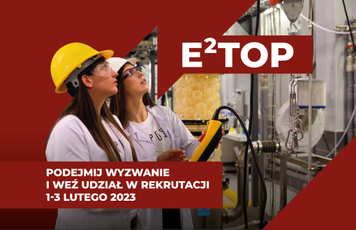 Grafika promująca projekt E2TOP na PŁ