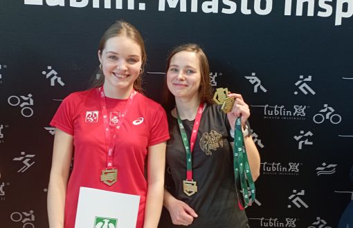 Julia Wróbel i Zuzanna Dzwonnik - studentki PŁ z medalami, fot. Joanna Lipińska