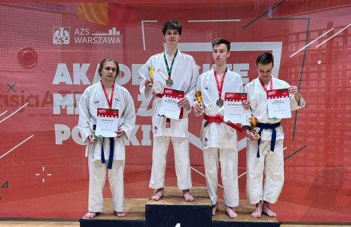 Studenci PŁ na AMP w karate, fot. Kinga Harast