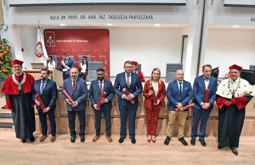 Uroczyste posiedzenie Senatu PŁ 17.05, naukowcy którzy uzyskali tytuł doktora habilitowanego fot. Jacek Szabela