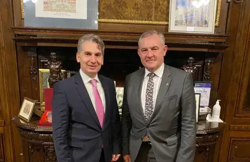 Prof. Krzysztof Jóźwik, TUL Rector, and prof. Ferdinand Gjana, President Western Balkans University  