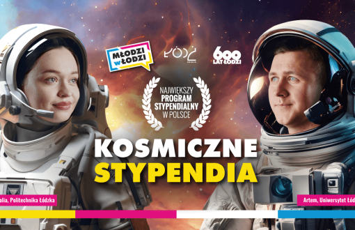 Grafika do programu stypendiów Młodzi w Łodzi