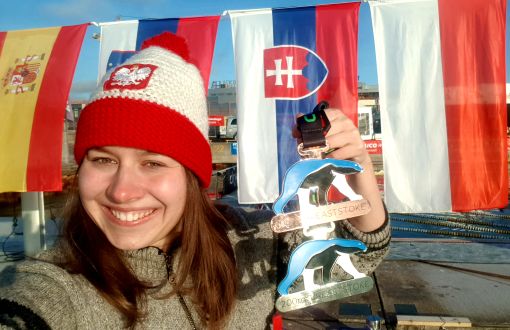 Aleksandra Bednarek z PŁ medalami MŚ w zimowym pływaniu, fot. arch. Ola Bednarek