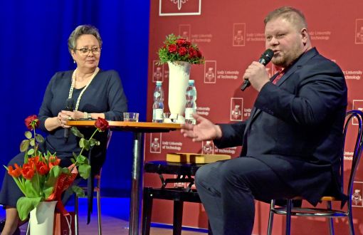 Jakub Garbacz, one of Poland's foremost organ virtuosos and prof. Anna Jeremus-Lewandowska