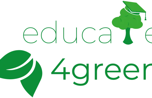 grafika z napisem educate4green