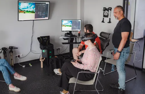 Students from partner universities were given the opportunity to test the developed virtual reality applications 