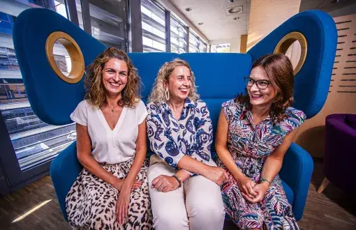 From left: mgr Justyna Kopańska, university professor Dorota Piotrowska and mgr Małgorzata Jarczyńska