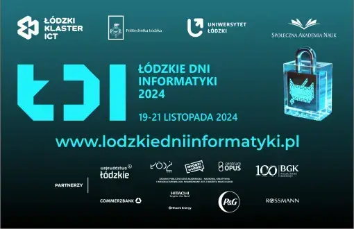 Grafika promująca Łódzkie Dni Informatyki