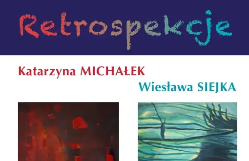 Zaproszenie na wernisaż wystawy Retrospekcje