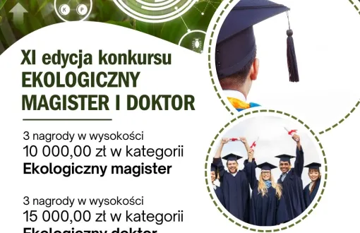 plakat promujący konkurs ekologiczny doktor i ekologiczny magister