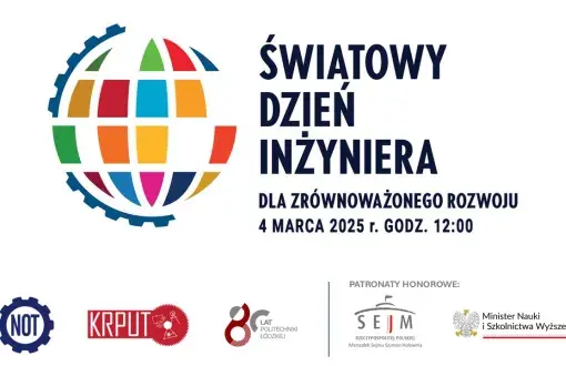 Grafika do Światowego Dnia Inżyniera obchodzonego w PŁ
