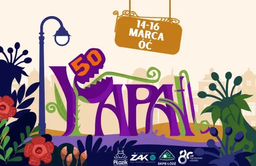Grafika promująca 50. festiwal YAPA w PŁ