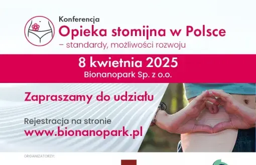 Grafika do konferencji Opieka stomijna w Polsce