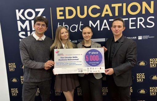 The winning team (from right): Adam Roślak, Adrianna Czechowska, Ewelina Pilatowicz and Eldar Mukhtarov, photo: Sławomir Łaski