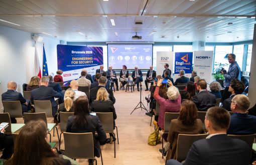The panel  moderated by the rector of Lodz University of Technology, Prof. Krzysztof Jóźwik